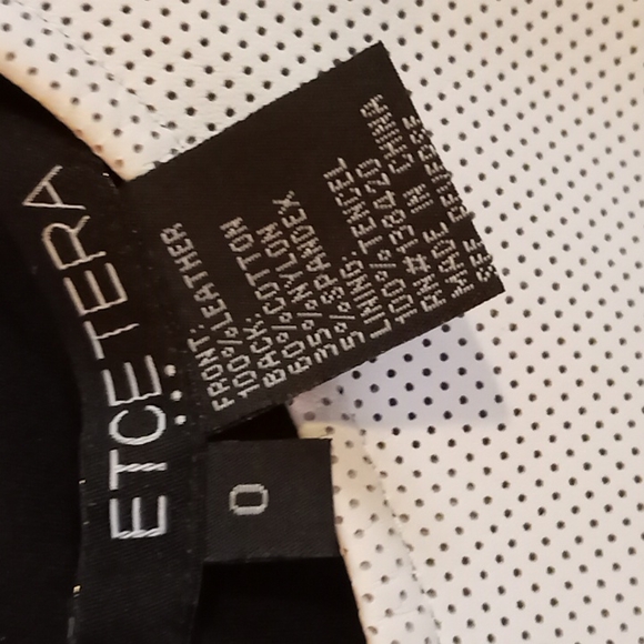 Etcetera Genuine Leather Polyester Top - Picture 6 of 12